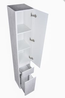 Колонна универсальная Style Line "Атлантика 30" с корзиной, Люкс бетон крем, PLUS